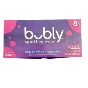 Blueberry Pomegranate Bubly Sparkling Water (8-pack)